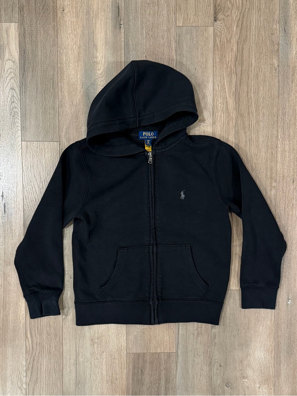 Polo by Ralph Lauren Black Kids Hooded Zip Jacket